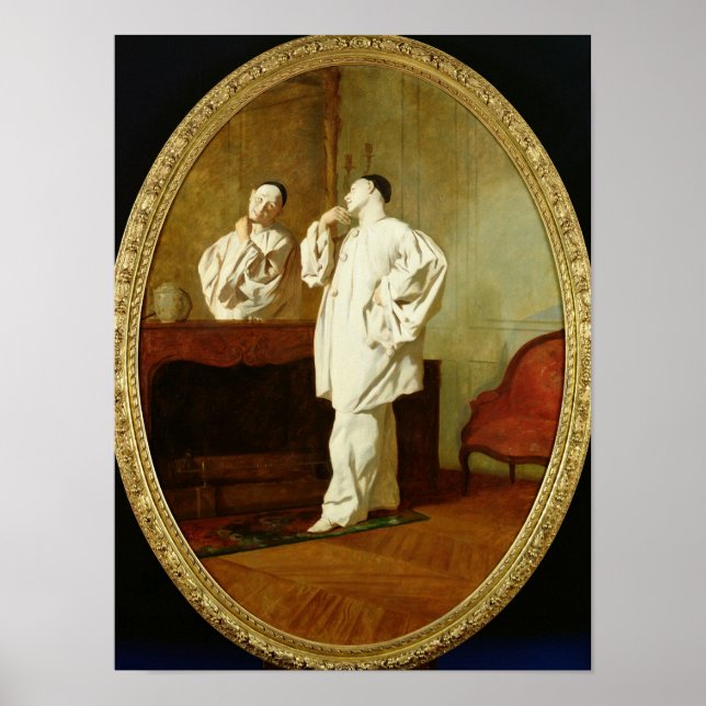 Porträtt av Charles Deburau Poster (Framsidan)