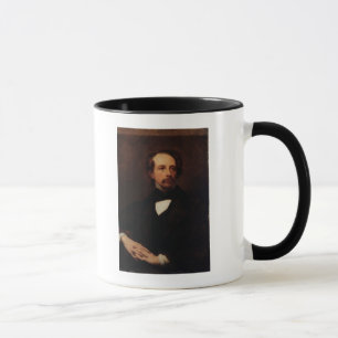 Porträtt av Charles Dickens 1855 Mugg