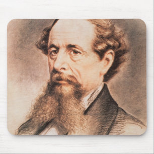 Porträtt av Charles Dickens, 1869 Musmatta