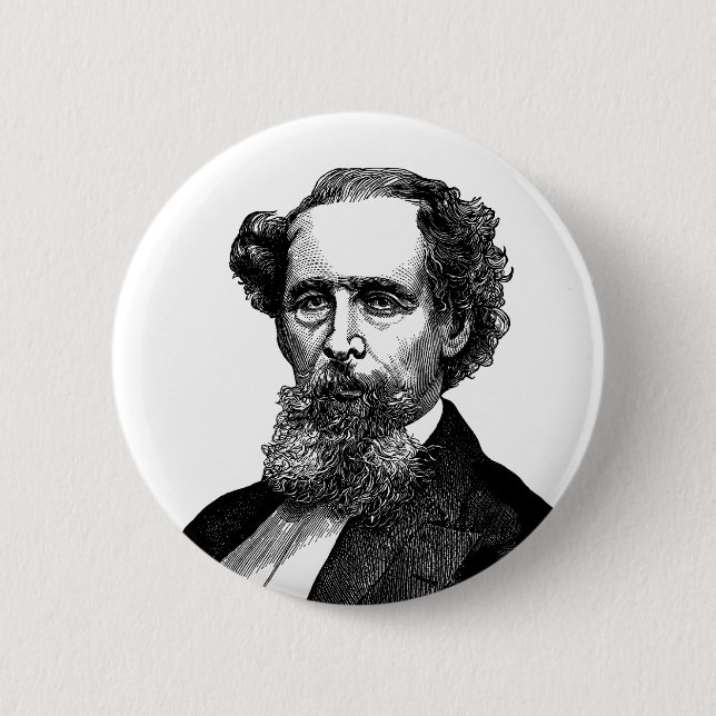 Porträtt av Charles Dickens Knapp (Framsida)