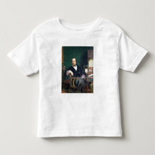 Porträtt av Charles Dickens (olja på kanfas) Tee