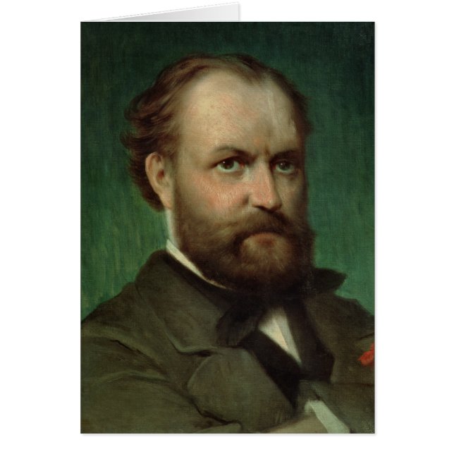 Porträtt av Charles Gounod Hälsningskort (Framsidan)