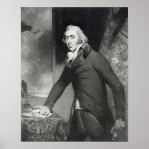 Porträtt av Charles grå färg, Earlgrå färg Poster