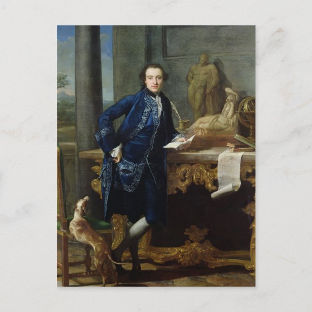Porträtt av Charles John Crowle från Crowle Vykort (Framsida)
