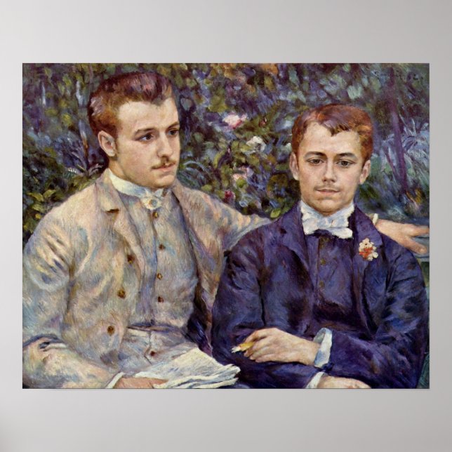 Porträtt av Charles och Georges Poster (Framsidan)