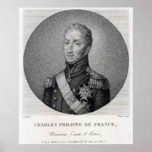 Porträtt av Charles of Frankrike Poster