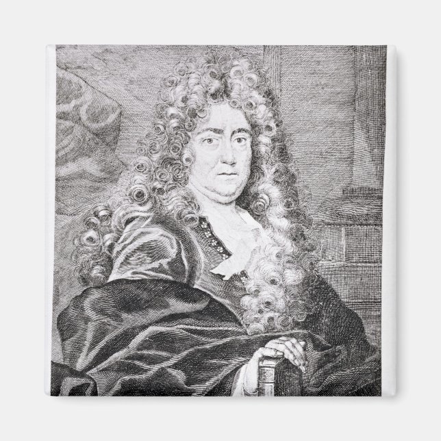 Porträtt av Charles Perrault Magnet (Framsidan)