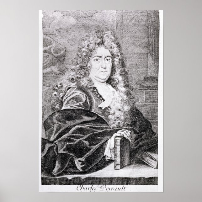 Porträtt av Charles Perrault Poster (Framsidan)