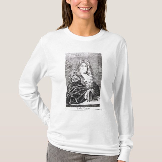 Porträtt av Charles Perrault Tee Shirt (Framsida)