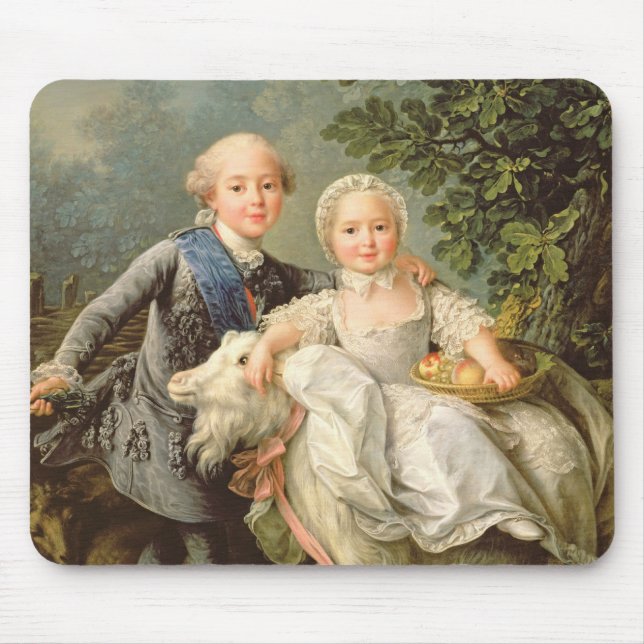 Porträtt av Charles Philippe av frankriken Musmatta (Framsidan)