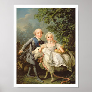 Porträtt av Charles Philippe av frankriken Poster