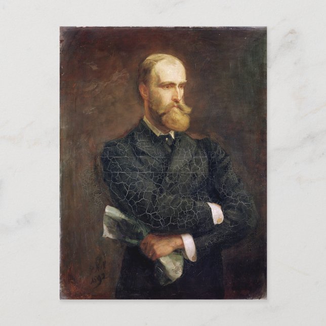 Porträtt av Charles Stewart Parnell 1892 Vykort (Framsida)