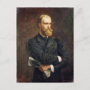 Porträtt av Charles Stewart Parnell 1892 Vykort