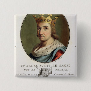 Porträtt av Charles V som kallas "den kloka" Knapp