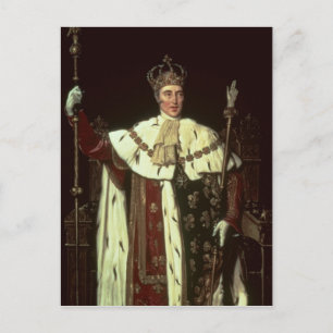Porträtt av Charles X of Frankrike, 1829 Vykort