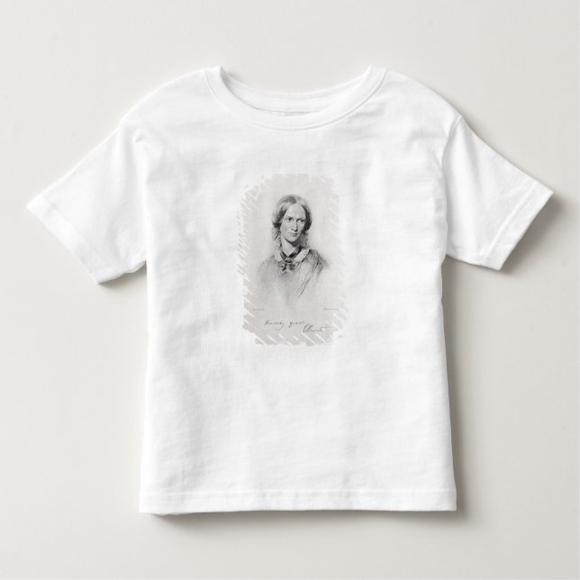 Porträtt av Charlotte Bronte som inristas av T-shirt (Framsida)