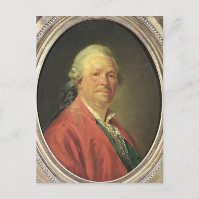 Porträtt av Christoph Willibald von Gluck , 1777 Vykort (Framsida)