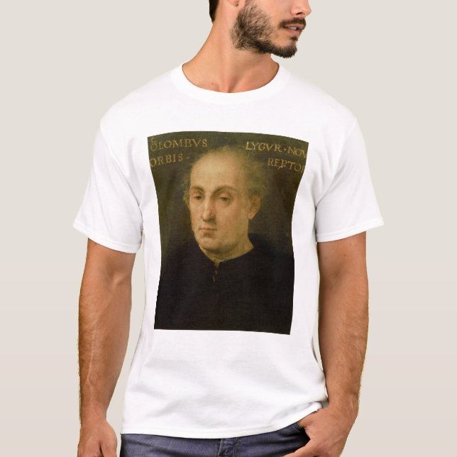 Porträtt av Christopher Columbus Tee Shirt (Framsida)