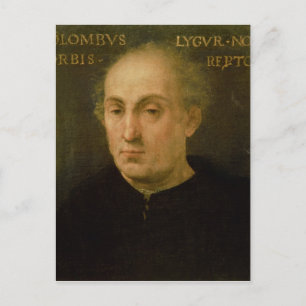 Porträtt av Christopher Columbus Vykort