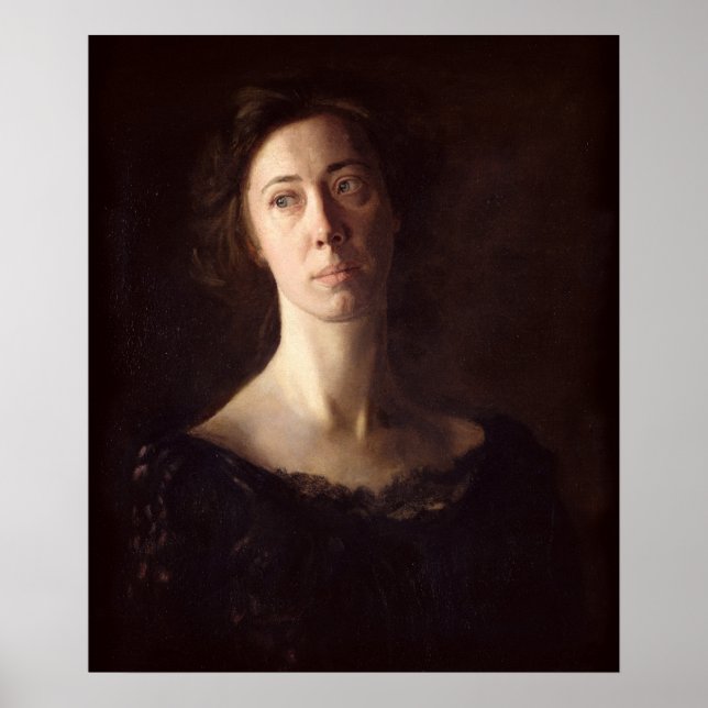 Porträtt av Clara J. Mather Poster (Framsidan)