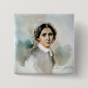 Porträtt av Clara Schumann 1853 Knapp