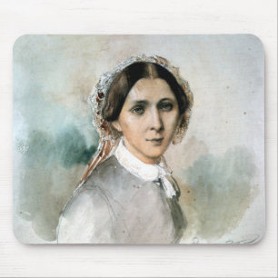 Porträtt av Clara Schumann 1853 Musmatta