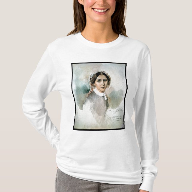 Porträtt av Clara Schumann 1853 T Shirt (Framsida)