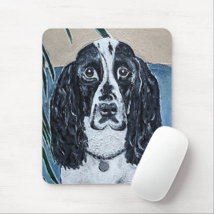 Porträtt av Cocker Spaniel Målning av Alfred Fox Musmatta