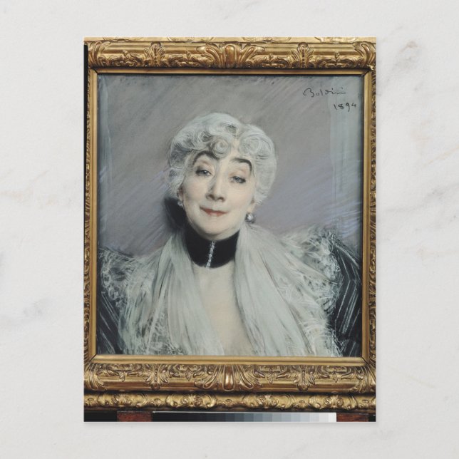 Porträtt av countessen de Martel de Janville Vykort (Framsida)