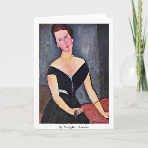 Porträtt av Dame Skåpbil Muyden Vid Modigliani Kort