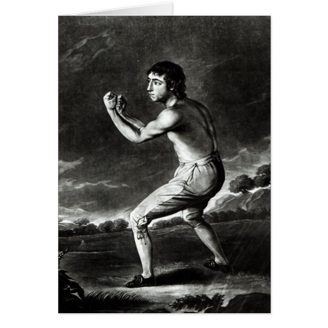 Porträtt av Daniel Mendoza Hälsningskort (Framsidan)