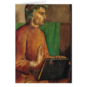 Porträtt av Dante Alighieri, c.1475 Hälsningskort