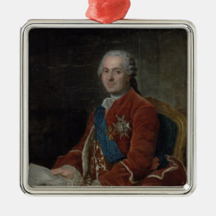 Porträtt av dauphinen Louis de Frankrike Julgransprydnad Metall