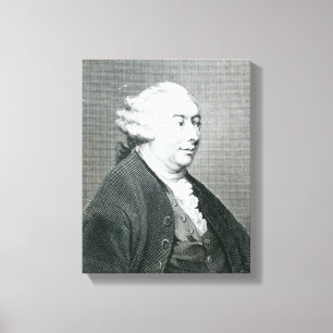 Porträtt av David Hume Canvastryck