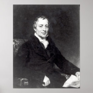 Porträtt av David Ricardo Poster