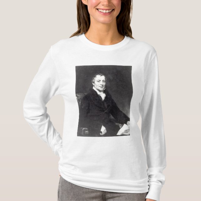 Porträtt av David Ricardo T-shirt (Framsida)
