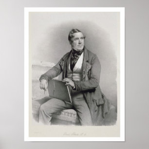 Porträtt av David Roberts (1796-1864) frontispiec Poster
