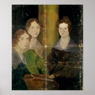 Porträtt av de Bronte systrarna, c.1834 Poster