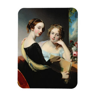 Porträtt av de McEuen systrarna, efter 1823 Magnet