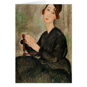 Porträtt av Dedie Hayden, 1918 Hälsningskort