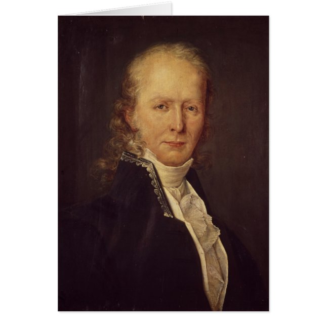 Porträtt av den Benjamin konstanten Hälsningskort (Framsidan)