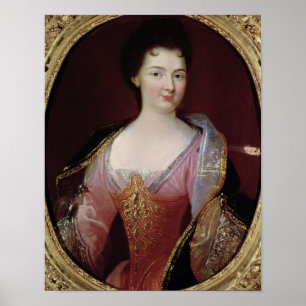 Porträtt av den Claudine alexandrinen Guerin Poster