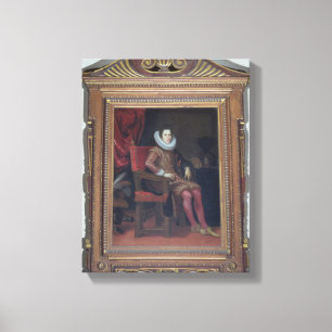 Porträtt av den Cosimo II de'Medicien (1590-1621) Canvastryck