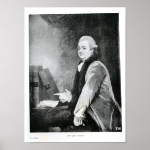 Porträtt av den Edward gibbonen Poster