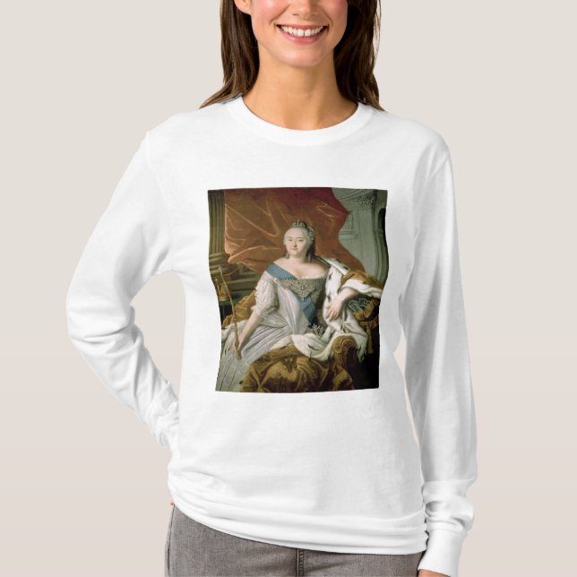 Porträtt av den Elizabeth Petrovna empressen Tee Shirt (Framsida)