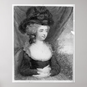 Porträtt av den Fanny Burney puben. vid Henry Poster