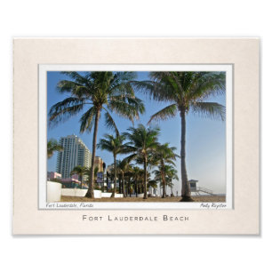Porträtt av den Fort Lauderdale stranden Fototryck