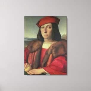 Porträtt av den Francesco dellaen Rovere, hertig Canvastryck
