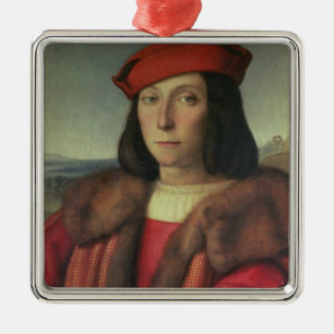 Porträtt av den Francesco dellaen Rovere, hertig Julgransprydnad Metall