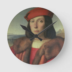 Porträtt av den Francesco dellaen Rovere, hertig Rund Klocka